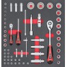 Module d'outils pince a douille 1/4+1/2"FORTIS