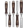 Ensemble ciseaux a bois 5- pièces 8-26mm, polie FORTIS