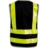 Gilet haute visibilité FORTIS Gr.2XL, noir-refl.jaune