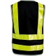 Gilet haute visibilité FORTIS Gr.XL, noir-refl.jaune