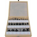 Ensemble fraise 24 pièces S8 coffret bois FORTIS