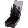 Coffret foret D338N HSS poli 1-13,0mm 25 pièces FORTIS