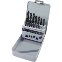 Coffret foret D338N HSS poli 1-10,0mm 19 pièces FORTIS