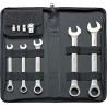 Ensemble clé a cliquet . 9 pièces ger. 8-19mm FORTIS