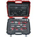 Coffret de douilles 1/4+1/2" 52 pièces FORTIS