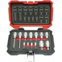 Ensemble.1/4+1/2" 13 pièces Innensechsk.FORTIS