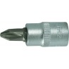Douille male carré 1/4"PH2 FORTIS