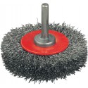 Brosse ronde fil acier 80mm ondulé FORTIS