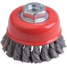 Brosse a boisseau Acier inoxidable 65 mm nouée FORTIS