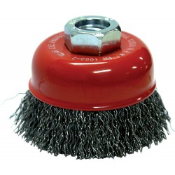 Brosse a boisseau Acier inoxidable 80 mm ondulé FORTIS