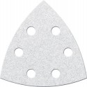 Papier abrasif triangulaire Velcro 94mm K240,blanc 6L.FORTIS