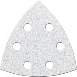 Papier abrasif triangulaire Velcro 94mm K 80,blanc 6L.FORTIS