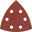 Papier abrasif triangulaire Velcro 94mm K120,Kor.,6L. FORTIS