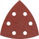 Papier abrasif triangulaire Velcro 94mm K 40,Kor.,6L. FORTIS