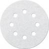 Disque abrasif Velcro blanc 125 mm K120,8 Loch FORTIS
