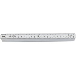 Mètre pliant Polyamid 2m/16mm blanc FORTIS