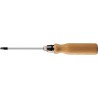 Tournevis manche en bois PZ1x 80mm FORTIS