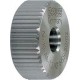 Molette, forme AA parallèle à l'axe (droite), Molette d1 x Larg. : b x perçage d2 : 20 x 8 x 6 mm, Graduation 0,8 mm