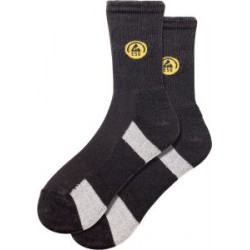 Chausette , ESD, Gr45-47,noir/gris,FORTIS