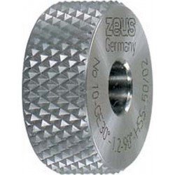 Molette, forme GE pointes surélevées (30°), Molette d1 x Larg. : b x perçage d2 : 20 x 8 x 6 mm, Graduation 0,6 mm