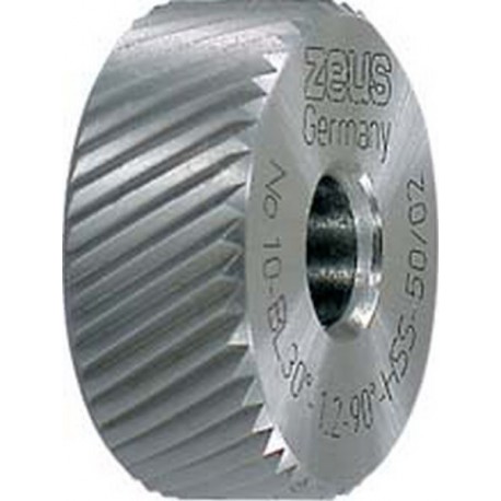 Molette, forme BL spirale à gauche (30°), Molette d1 x Larg. : b x perçage d2 : 20 x 8 x 6 mm, Graduation 0,6 mm