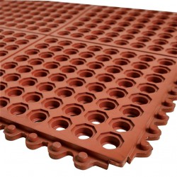 Caillboti caoutchouc rouge NBR/SBR, 900x900x14 mm