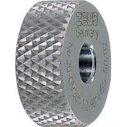 Molette, forme GV pointes en retrait (30°), Molette d1 x Larg. : b x perçage d2 : 20 x 8 x 6 mm, Graduation 0,8 mm