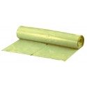 Sacs poubelle 120 l jaune ca. 42 my Rouleau de 25 pièces. (Par 10)