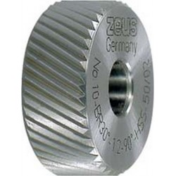 Molette, forme BR, hélice à droite (30°), Molette d1 x Larg. : b x perçage d2 : 20 x 8 x 6 mm, Graduation 1,0 mm