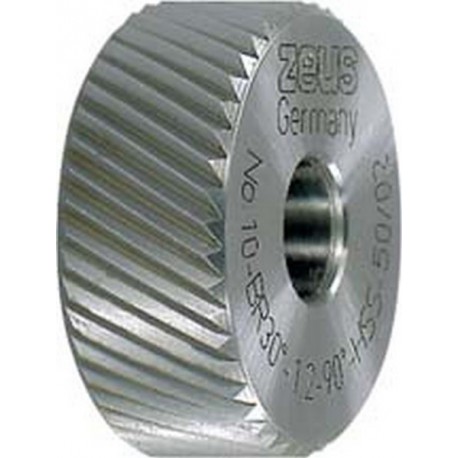 Molette, forme BR, hélice à droite (30°), Molette d1 x Larg. : b x perçage d2 : 20 x 8 x 6 mm, Graduation 1,5 mm