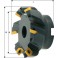 Fraise à surfacer à 45° arrosage interne, Ø d : 40 mm, Nombre de dents 3, Ø du perçage de positionnement 16 mm, Dimensions Ø d1 : 53 mm