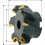 Fraise à surfacer à 45° arrosage interne, Ø d : 63 mm, Nombre de dents 5, Ø du perçage de positionnement 22 mm, Dimensions Ø d1 : 76 mm