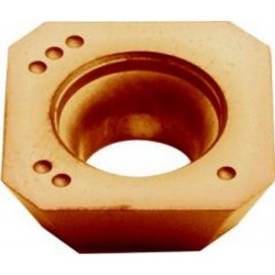 Plaque de coupe réversible ISO pour fraise à surfacer 45° à arrosage central, Désignation : SEHW 1204AF PTT35 (Par 10)