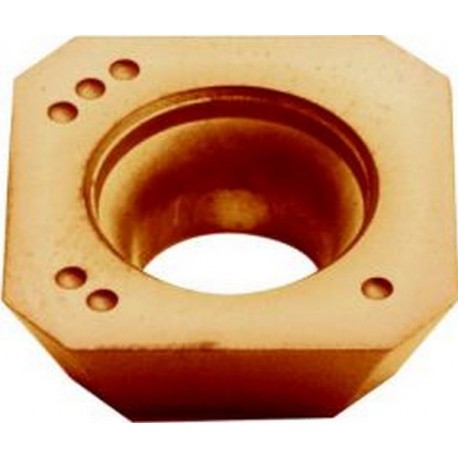 Plaque de coupe réversible ISO pour fraise à surfacer 45° à arrosage central, Désignation : SEHW 1204AF PTT35 (Par 10)