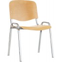 Chaise ISO Holz noir/Hetre (Par 4)