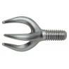 Griffe 3 dents 50 mm 1/2" fil E+R