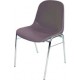 Chaise coquille BETA chrom/anthracite (Par 4)