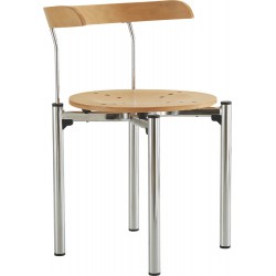Chaise BISTRO H:700mm chrom/Buche (Par 4)