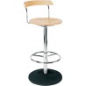 Tabouret BISTRO H960mm chrom/Buche