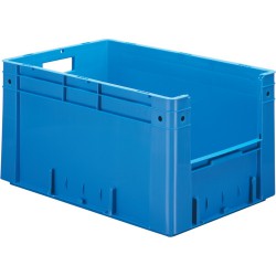 Caisse de transport gerbable VTK 600/320-4 bleu (Par 2)