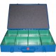 Casier de rangement en métal 440x330x 66mm 8 boites interchangeables