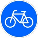 Panneau VKZ .237 Ronden 600mm Obligatoire aux vélos