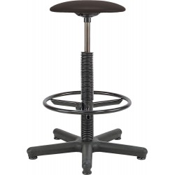 Tabouret Goliat + Ring K.-leder noir