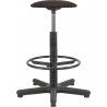 Tabouret Goliat + Ring K.-leder noir