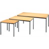 Table 800 x 800 mm noir/ Buche