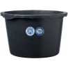 Bac a mortier noir 40 L rond sans anse