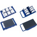Rouleur de transport 6 tonnes FW06 avec 6 rouleaux Nylon