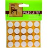 Tampons feutre Sk marron 17mm 20 St. (Par 25)