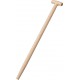 Manche pelle en forme de T 85 cm,bois