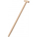 Manche pelle en forme de T 85 cm,bois